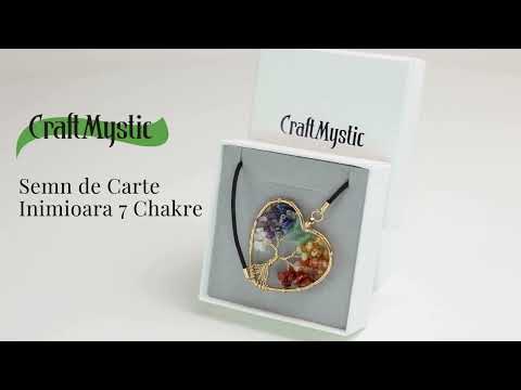 Semn de Carte Elastic cu Cristale Chakra