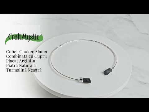 Colier Choker Turmalina Neagra