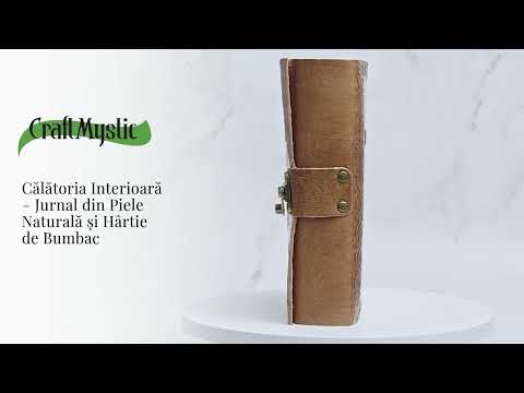 Calatoria Interioara – Jurnal din Piele Naturala si Hartie de Bumbac