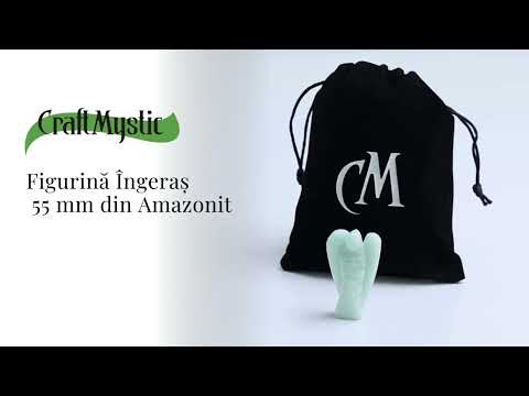 Figurina Inger 55mm din Amazonit Sculptat Manual