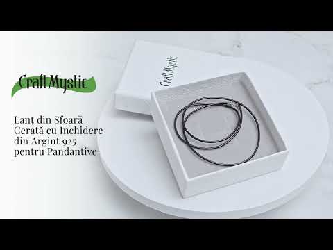 Lant din Sfoara Cerata cu Inchidere din Argint 925 pentru Pandantive