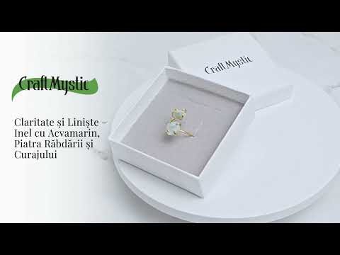 Claritate si Liniste – Inel cu Acvamarin, Piatra Rabdarii si Curajului