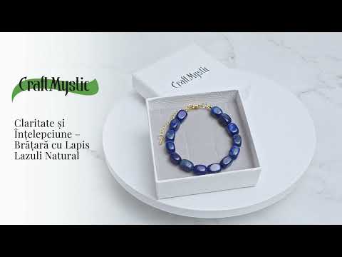 Claritate si Intelepciune – Bratara cu Lapis Lazuli Natural
