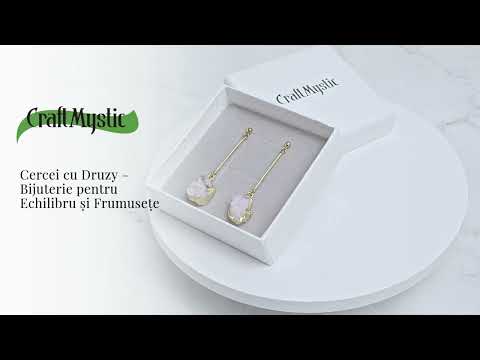 Piatra Luminii – Cercei cu Druzy pentru echilibru si frumusete