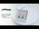 Energie Verde – Cercei cu Malachit Sintetic si Design Minimalist