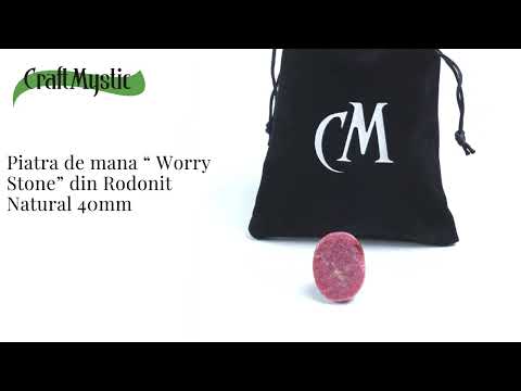 Piatra de Deget Terapeutica Rodonit 4 cm - Reducerea Stresului