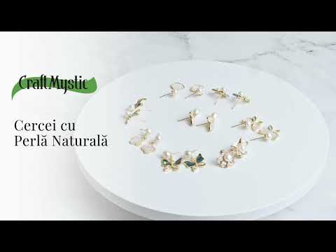 Zbor lin in fiecare zi – Cercei cu perla naturala si detalii fine