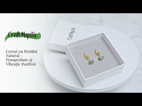 Prosperitate si Vibratie Pozitiva – Cercei cu Peridot Natural