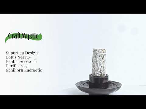 Suport design lotus negru – Pentru accesorii purificare si echilibru energetic