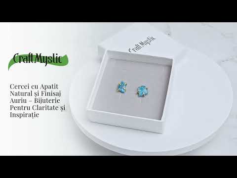 Cercei de Claritate si Inspiratie – Apatit Natural si Finisaj Auriu