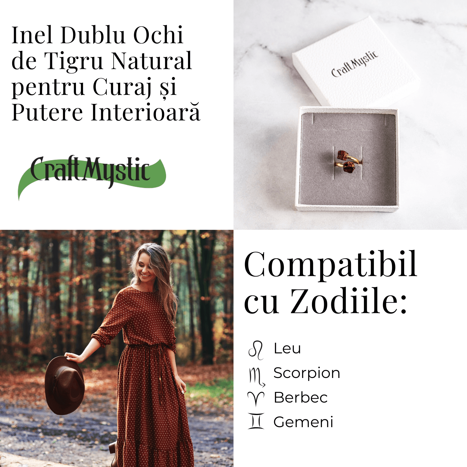Inelul increderii – Dublu Ochi de tigru pentru curaj si putere interioara
