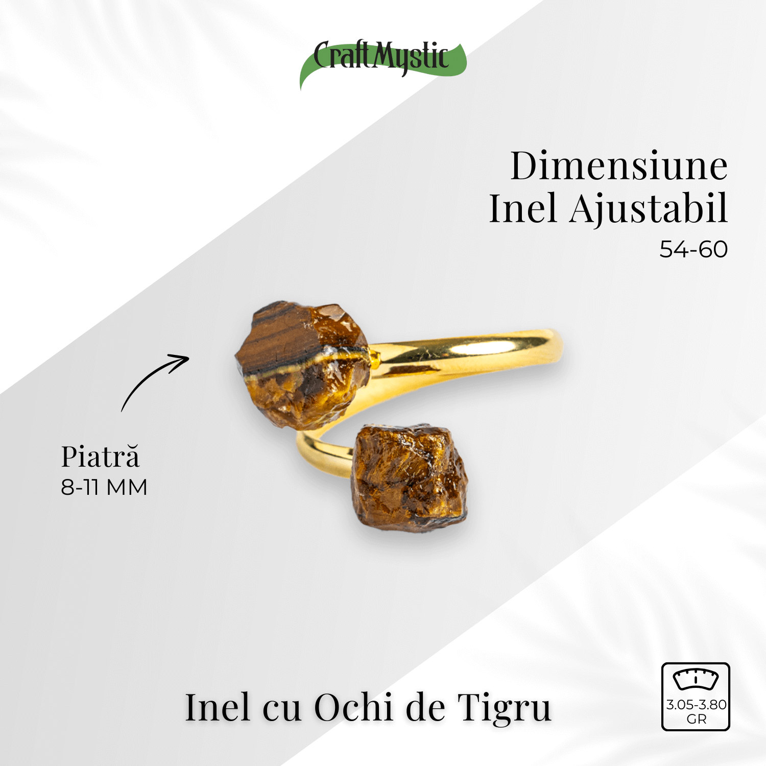 Inelul increderii – Dublu Ochi de tigru pentru curaj si putere interioara