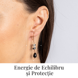 Cercei cu Energie de Echilibru si Protectie – Model in 3 Elemente