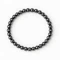 Putere si claritate – Bratara elastica cu pietre de hematit 6 mm