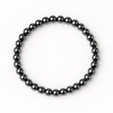 Putere si claritate – Bratara elastica cu pietre de hematit 6 mm
