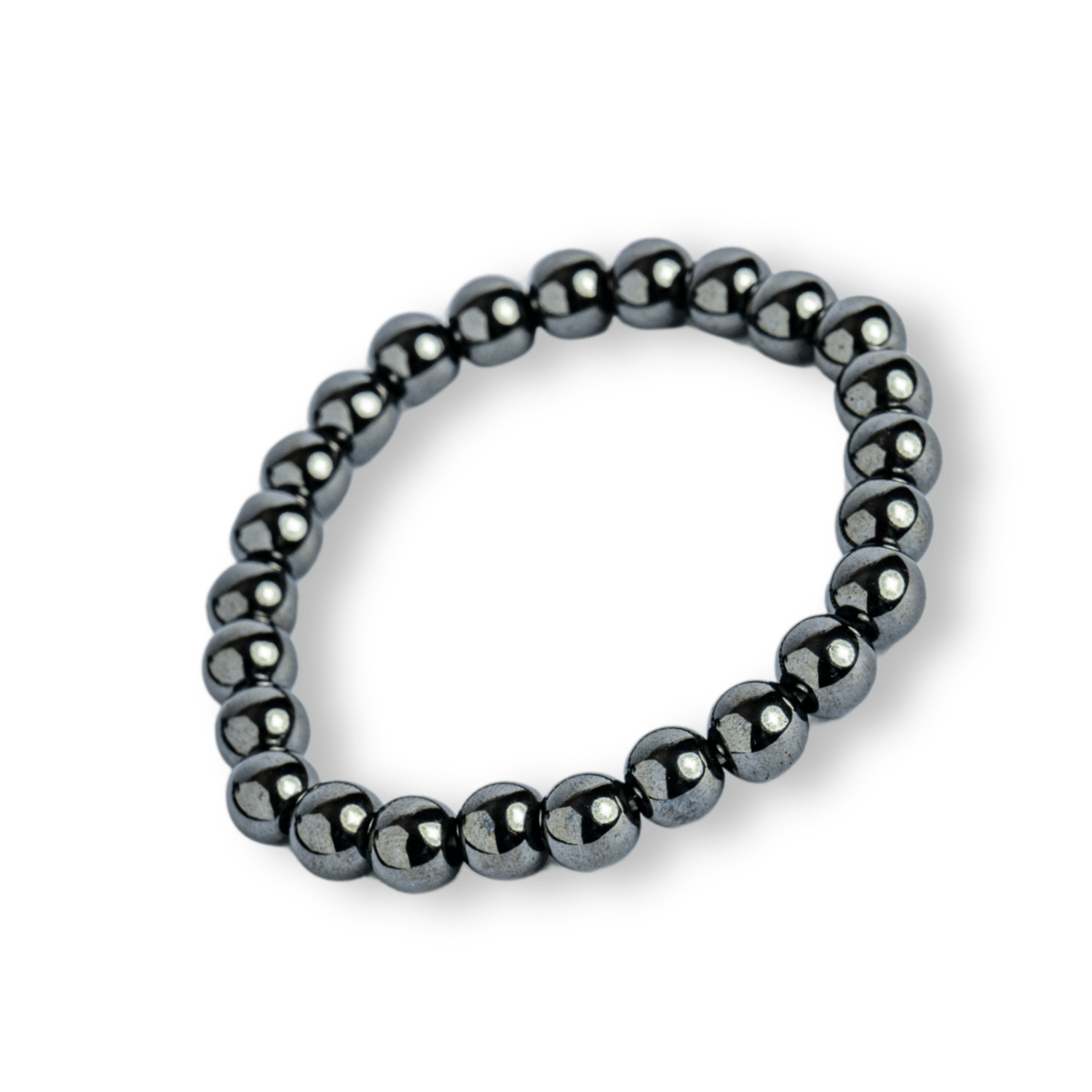 Bratara cu Hematit 8 mm Impamantare si Focus – Unisex, minimalista, puternica