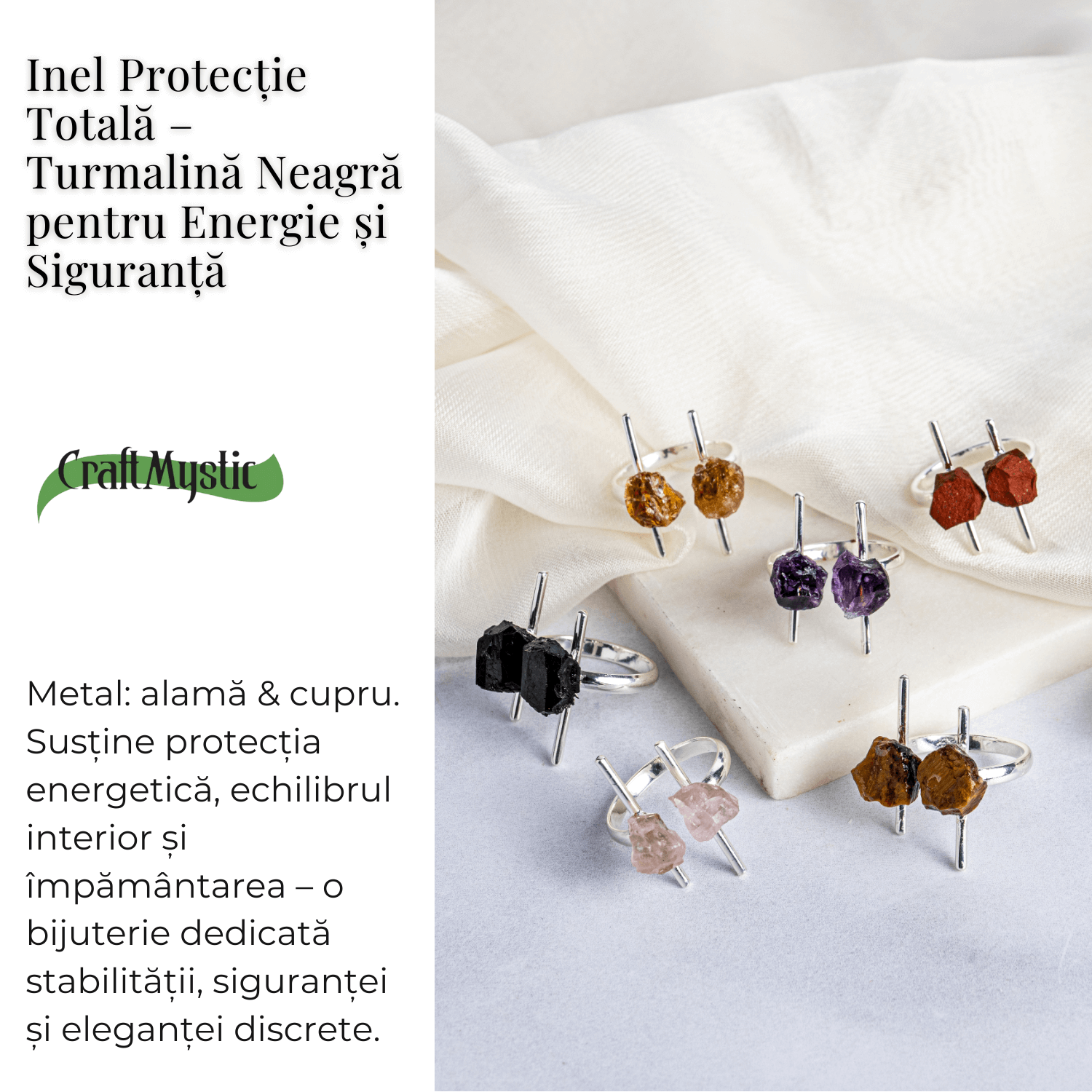 Inel Protectie Totala – Turmalina neagra pentru energie si siguranta