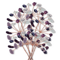 Ramurica Creativa DIY cu Pietre Naturale Fluorit (9 Pietricele)