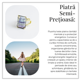Claritate si Protectie – Inel cu Fluorit Natural si Energie Mentala