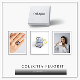 Claritate si Protectie – Inel cu Fluorit Natural si Energie Mentala