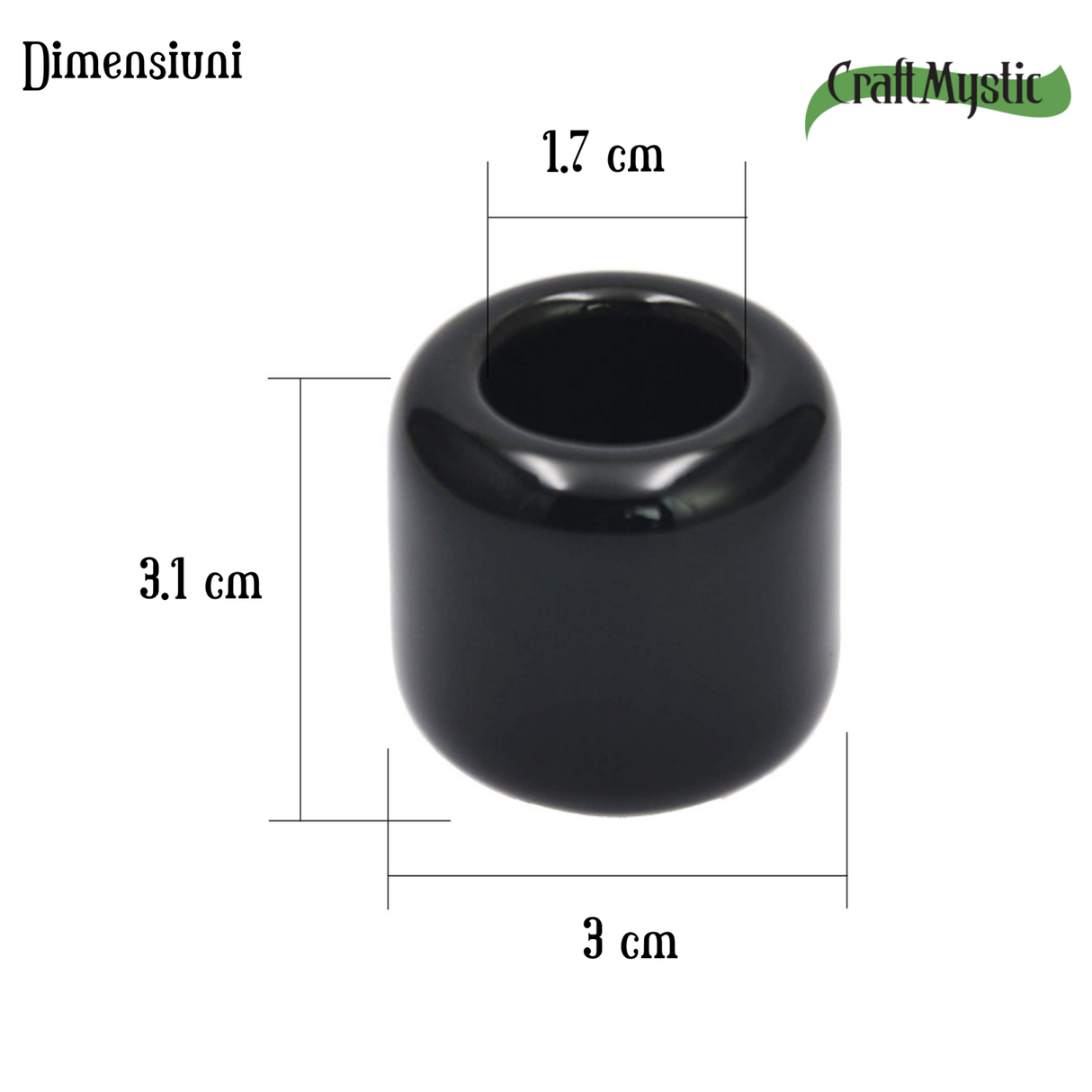 Set de 6 bucati suport ceramica pentru lumanari utilizate pentru ritualuri magice, proiecte DIY, consumabile Wiccan si multe altele