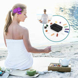 Mini Set cu 7 mini pietre semipretioase polisate si 7 cristale semipretioase hexagonale naturale - cristale vindecatoare pentru meditatie, ameliorarea anxietatii, yoga