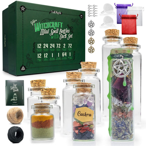 Set 60 Mini sticlute decorative pentru nunti, botezuri, potiuni, proiecte craft DIY, cadouri