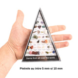 Mini Set 36 de cristale si pietre semipretioase de colectie din intreaga lume – cadou educational pentru copii, geologie, pietre minerale