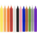 Set 12 lumanari colorate fara miros, lungime de 100 mm, pentru ritualuri, aniversari. torturi