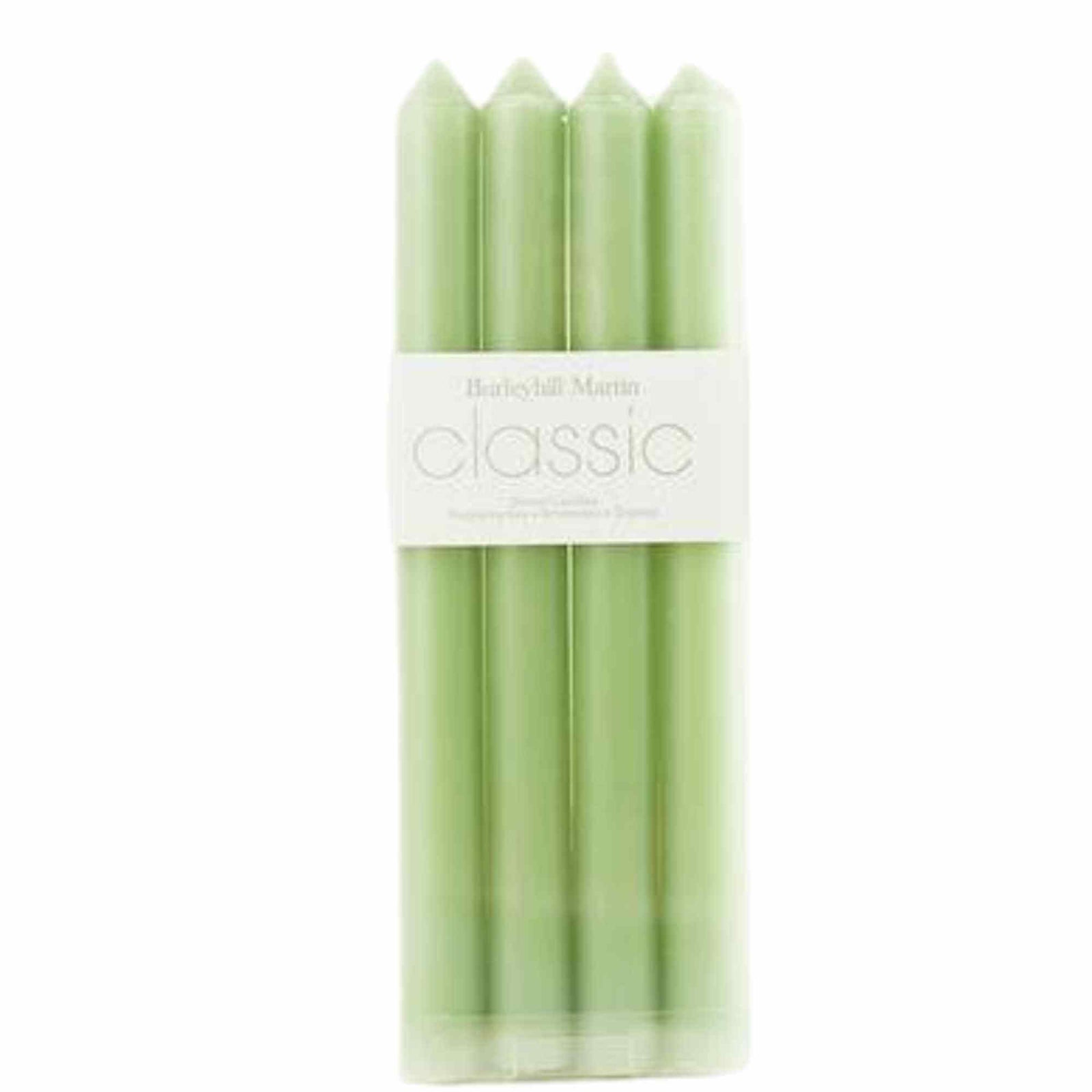 Set 4 Lumanari drepte verde lime de 25 cm