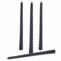 Set 4 Lumanari negre spirala de 25 cm