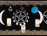 Patura pentru altar magic - Design Moon Phases With Triple Moon - Vrajitorie Tarot Wiccani Spiritualitate