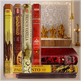 Set 6 pachete mix betisoare parfumate cu cele mai apreciate 6 parfumuri HEM populare + suport pentru betisoare