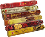 Set 6 pachete mix betisoare parfumate cu cele mai apreciate 6 parfumuri HEM populare + suport pentru betisoare