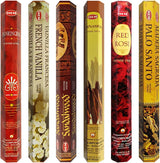 Set 6 pachete mix betisoare parfumate cu cele mai apreciate 6 parfumuri HEM populare + suport pentru betisoare