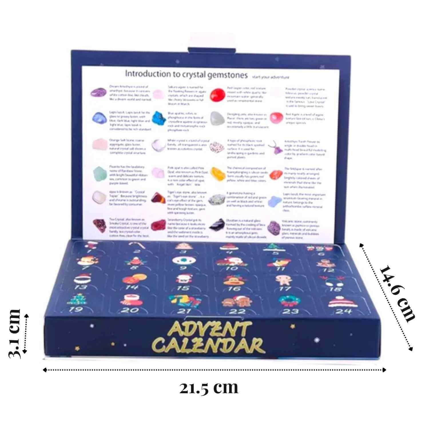 Calendar Advent cu Pietre Naturale – Bucurie si Magie de Craciun