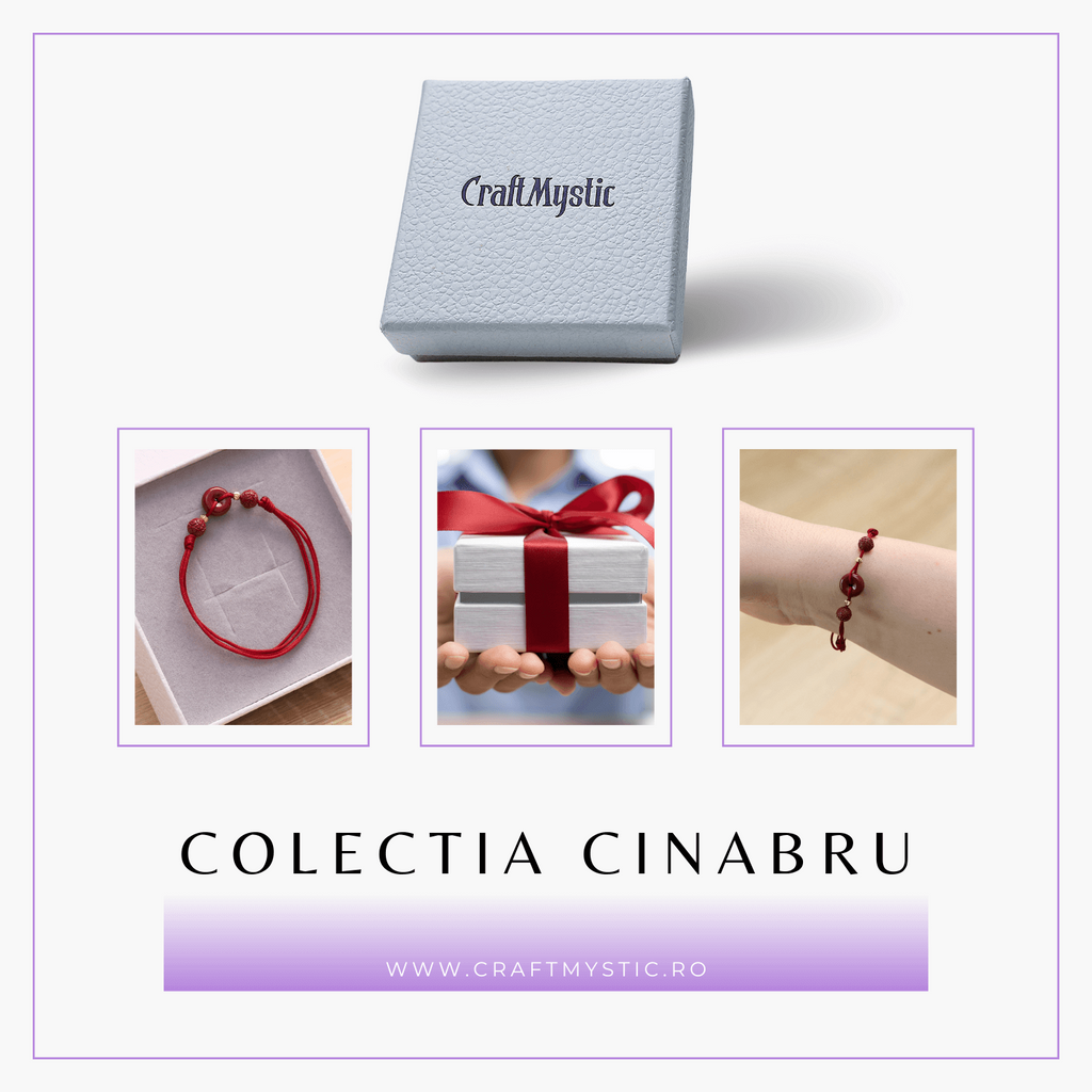 Bratara pe Snur cu Piatra de Cinabru Natural