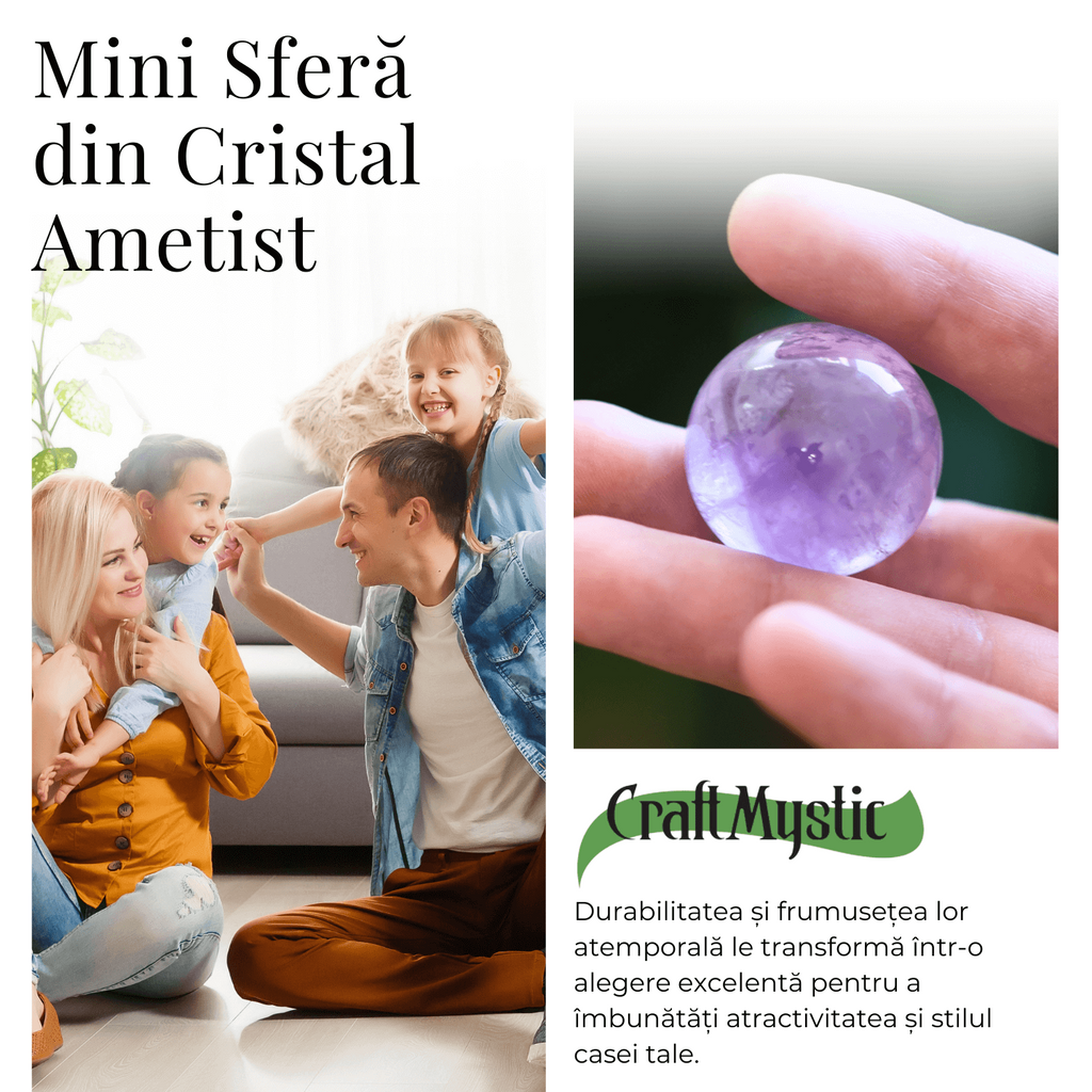 Sfera din Ametist Natural,1 buc, 30-35 mm