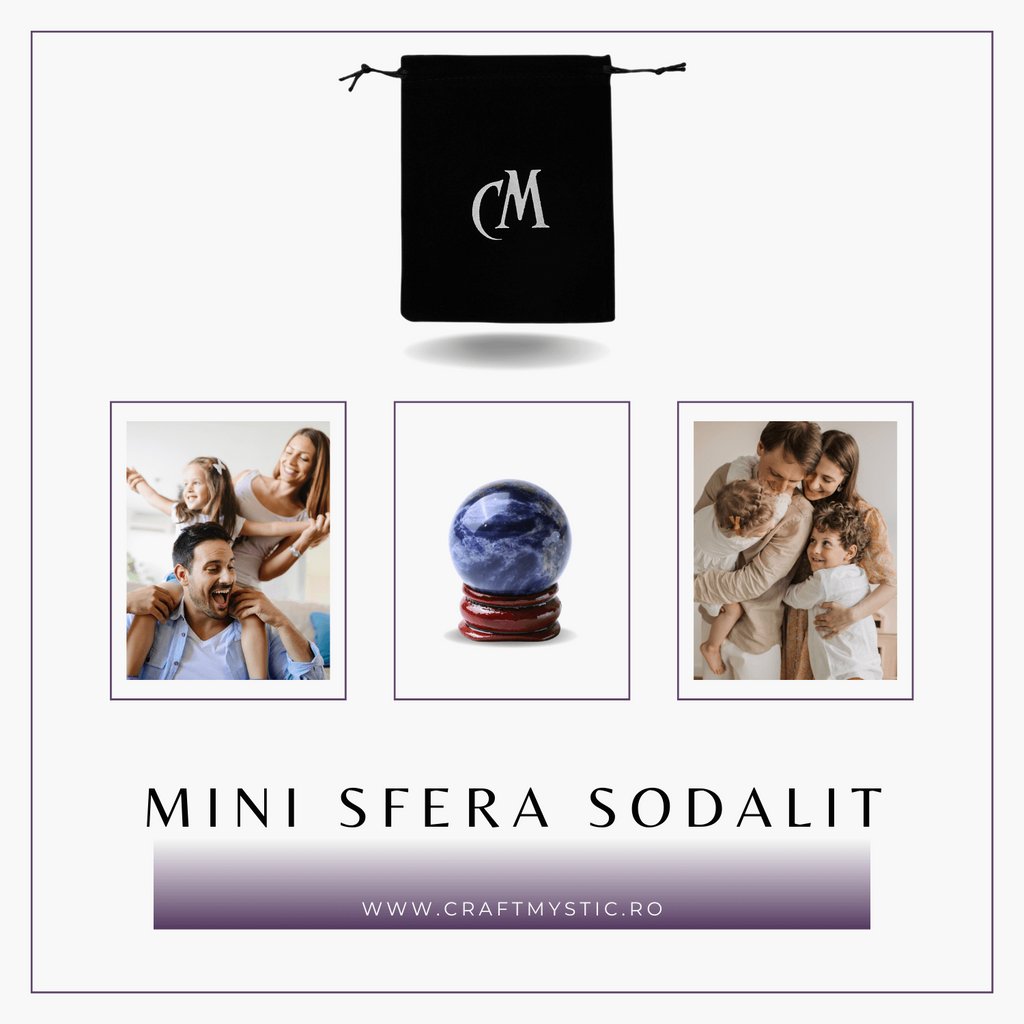 Sfera din Sodalit Natural, 1 buc, 30-35 mm