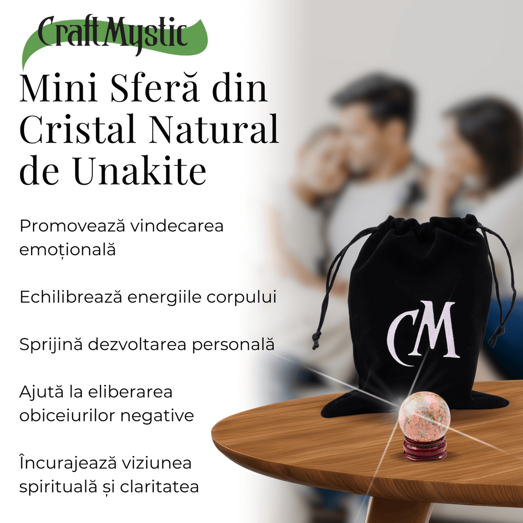 Sfera din Unakite, 1 buc, 30-35 mm