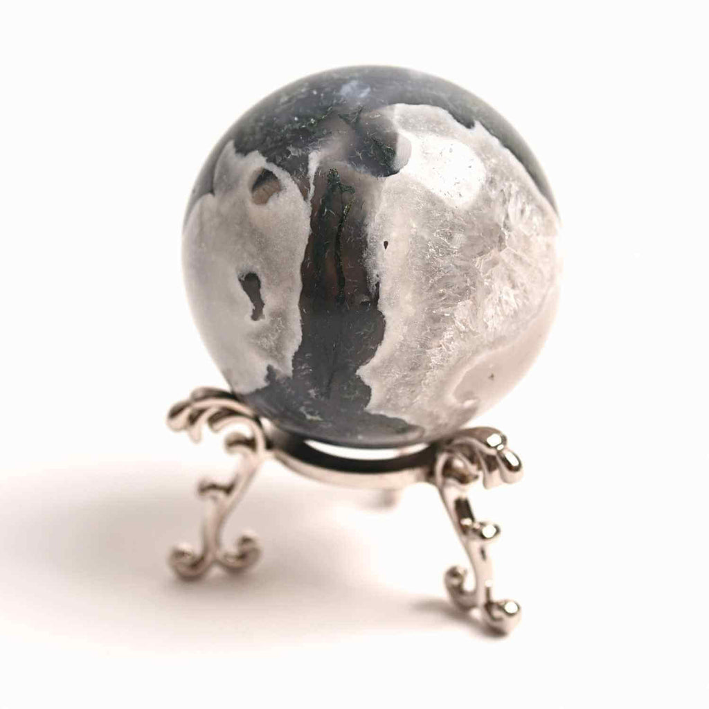 Sfera Moss Agat 50-55 mm - Echilibru si Conexiune cu Natura