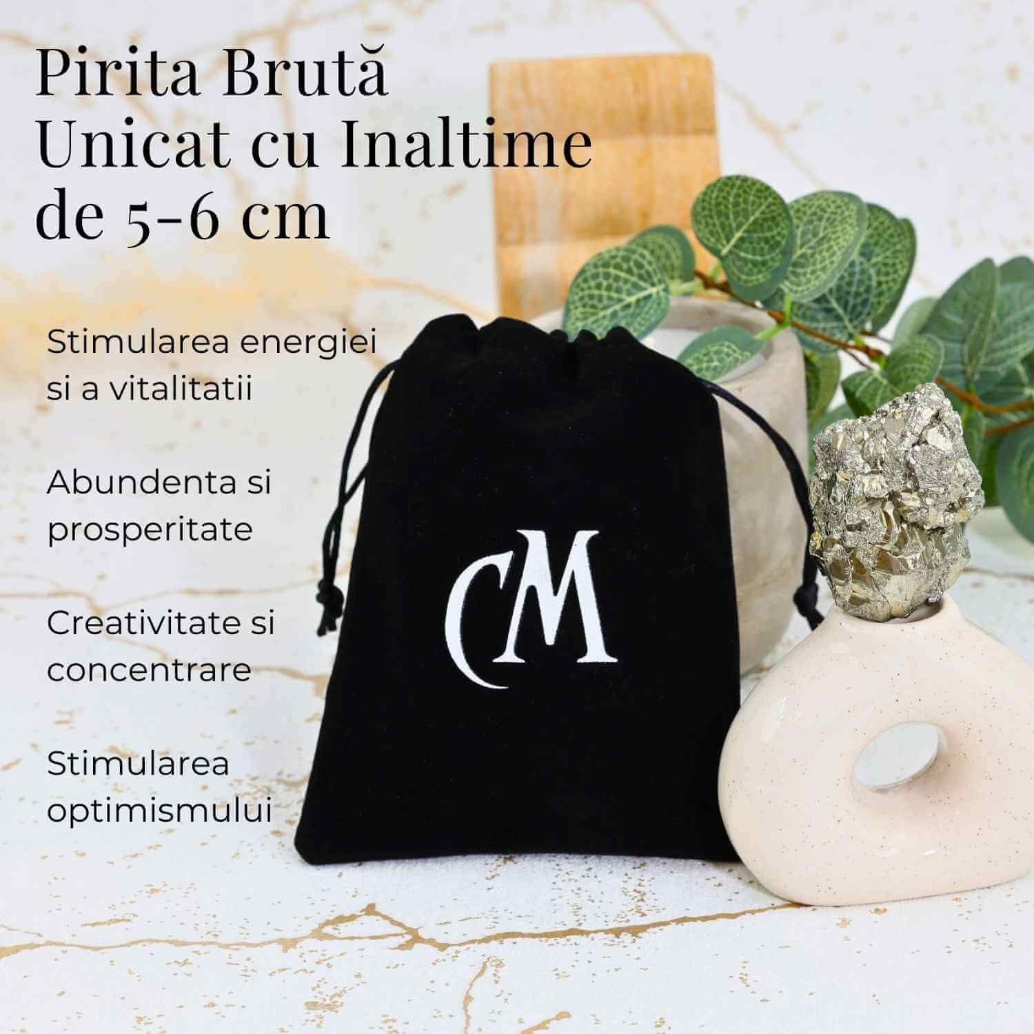 Specimen Pirita Bruta 5-6 cm - Amplifica Energia si Protectia