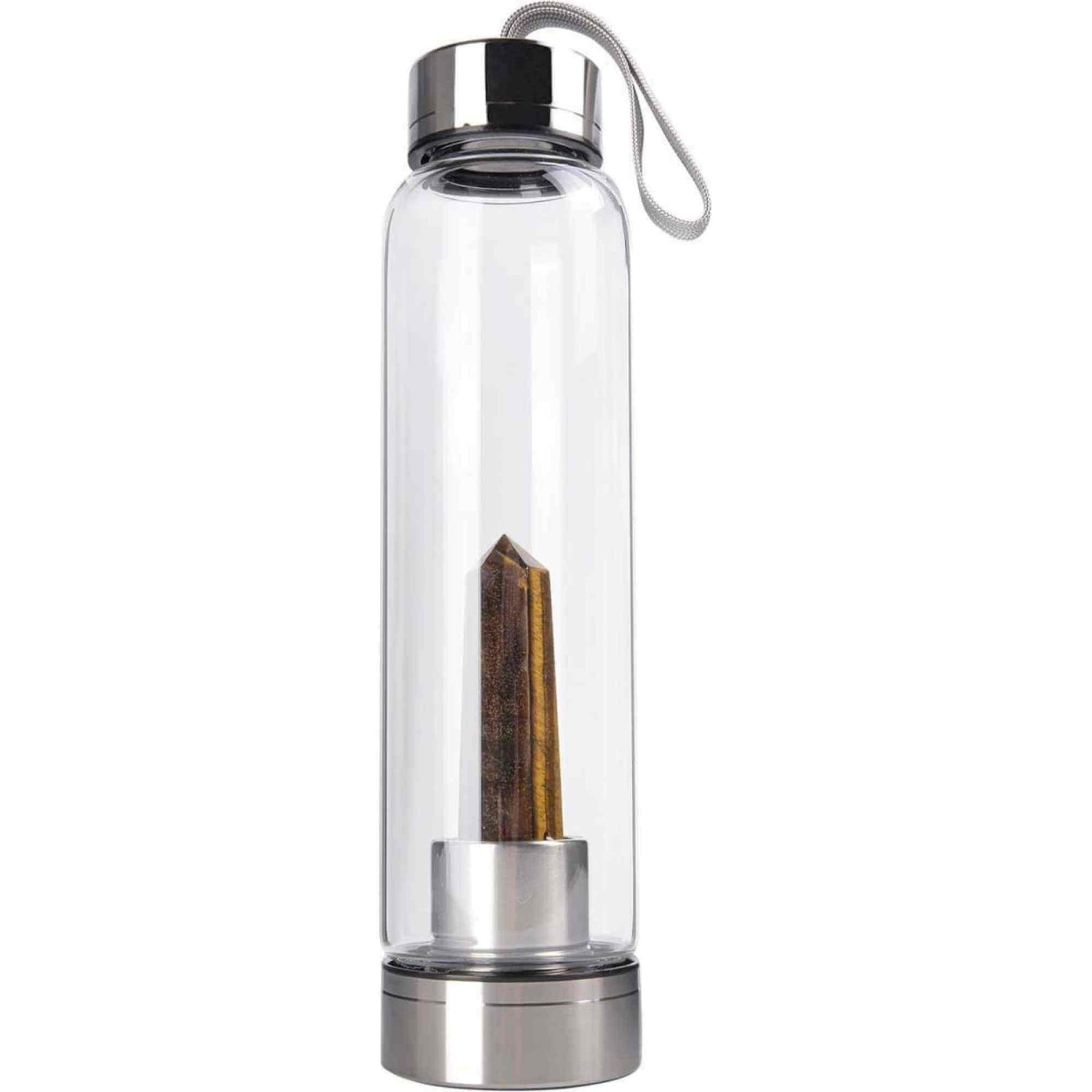 Sticla de apa cu varf de cristal Ametist – 550 ml