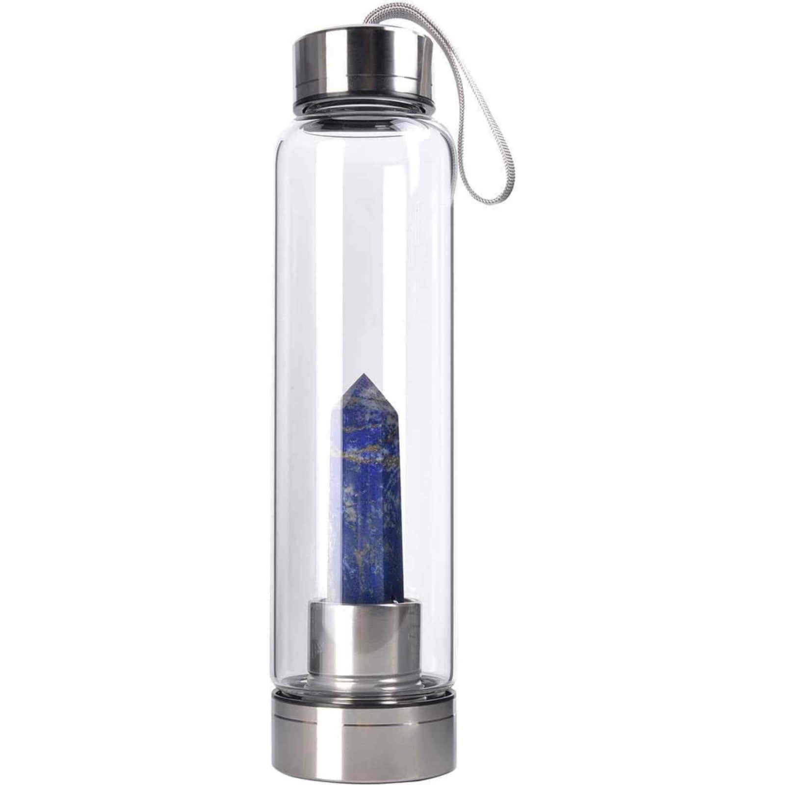 Sticla de apa cu varf de cristal Ametist – 550 ml