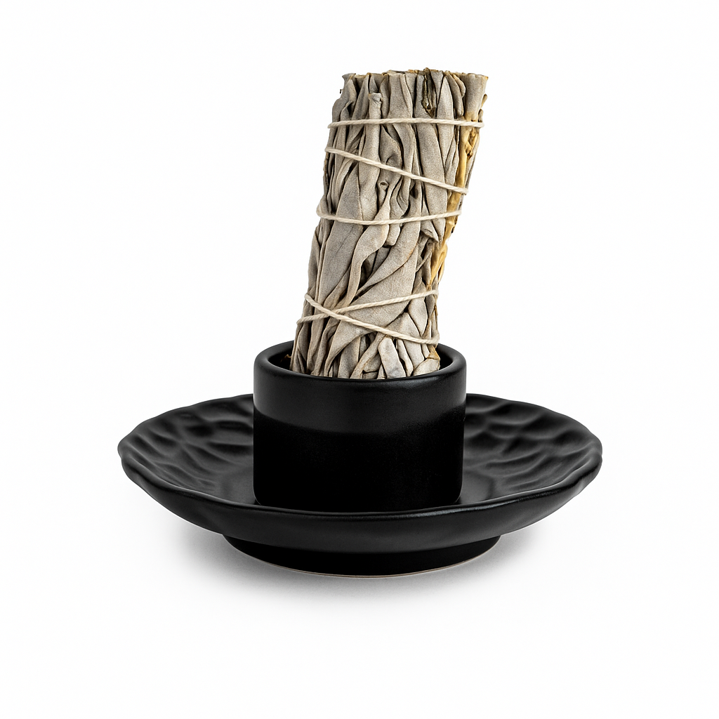Suport design lotus negru – Pentru accesorii purificare si echilibru energetic