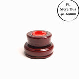 Suport lemn rotativ pentru sfere oua si obiecte sferice– Expunere eleganta si rotativa