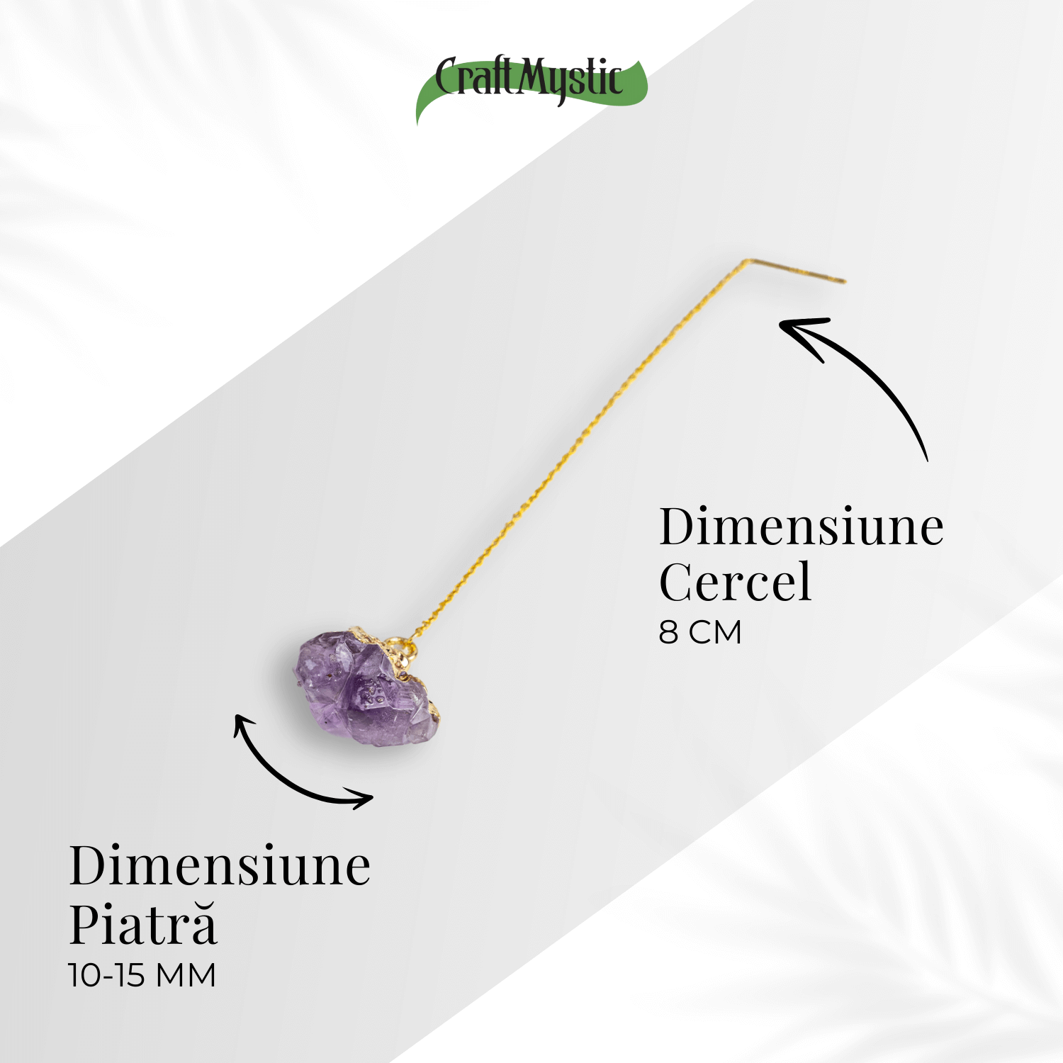Claritate si Liniste – Cercei cu Ametist Natural