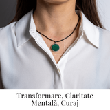 Puterea transformarii – Colier rotund cu malachit natural pentru claritate si curaj