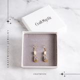 Cercei cu Perla Naturala si Zircon – Feminitate Discreta si Rafinament