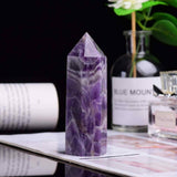 Turn de cristal semipretios vindecator hexagonal Ametist